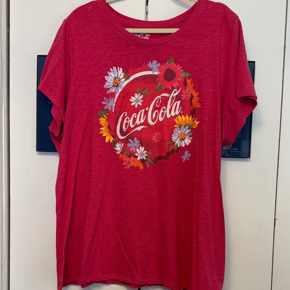 Coca-Cola Red Floral Tee